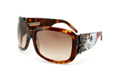 Ed Hardy Sonnenbrille - Modell: Ed Hardy Skull and Roses EHS 001 Tortoise