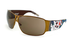 Ed Hardy Sonnenbrille - Modell: Ed Hardy Love Kills Slowly EHS 012 Cocoa