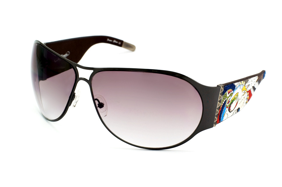 Ed Hardy Sonnenbrille Battle EHS 011 Gunmetal