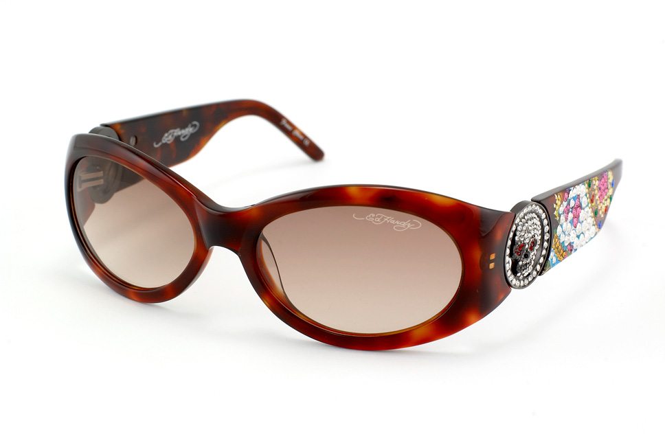 Ed Hardy Sonnenbrille King EHS 032 Tortoise